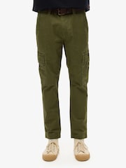 Superdry Green Cotton Core Cargo Utility Trousers - Image 2 of 5