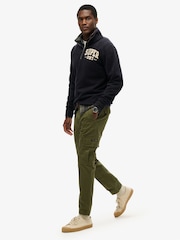 Superdry Green Cotton Core Cargo Utility Trousers - Image 4 of 5
