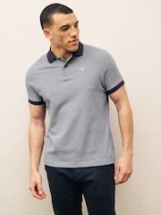 أزرق داكن أزرق - قميص بولو رياضي من القطن 100% للرجال من ‎Barbour®‎ - صورة 1 من 5