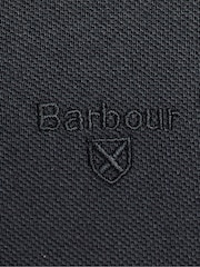 Zwart - Barbour® 100% katoenen onmisbaar sport-poloshirt met lange mouwen - Image 7 of 8