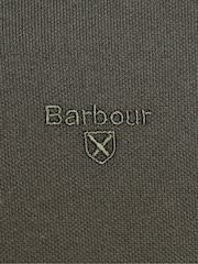 Groen - Barbour® 100% katoenen onmisbaar sport-poloshirt met lange mouwen - Image 7 of 8