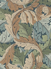Morris & Co. Blue Acanthus 10.05M Wallpaper - Image 1 of 1