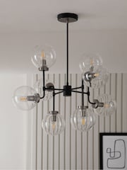 Black Jackson 8 Light Ceiling Light Fitting - Image 2 of 4