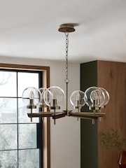 Brass Archer 6 Light Chandelier Light - Image 2 of 5