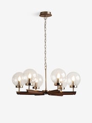 Brass Archer 6 Light Chandelier Light - Image 4 of 5
