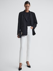 Reiss White Lux Mid Rise Skinny Jeans - Image 1 of 5