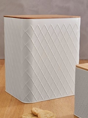 Maison by Premier Cream Rhombus Storage Canister - Image 2 of 4