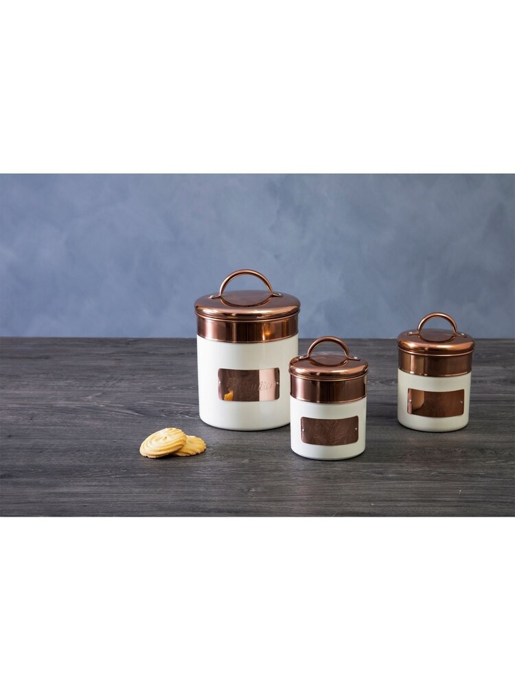 Interiors by Premier Cream Prescott Biscuit Canister - Image 3 of 3