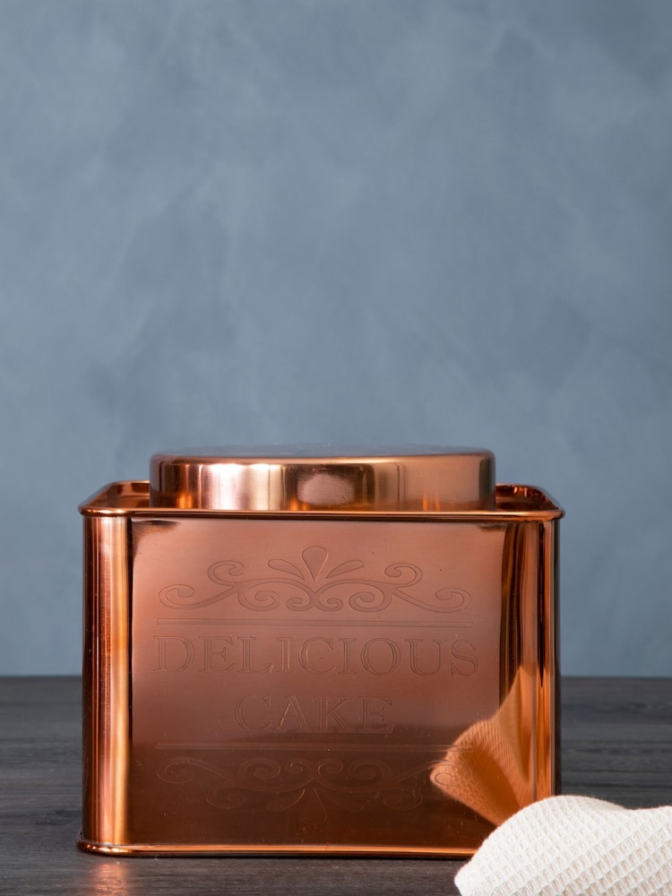 Maison by Premier Copper Chai Square Cake Canister - Image 1 of 3 Maison by Premier Copper Chai Square Cake Canister - Image 1 of 3