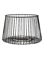 Interiors by Premier Black Matte Black Vertex Deco Fruit Basket - Image 1 of 2