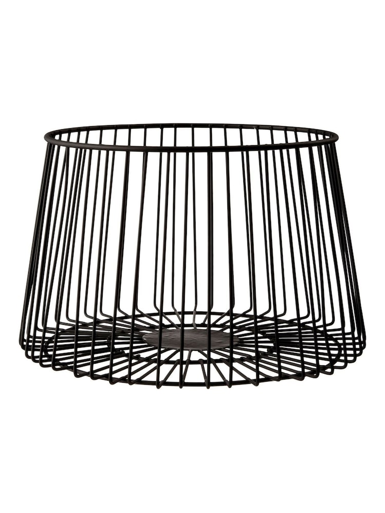 Interiors by Premier Black Matte Black Vertex Deco Fruit Basket - Image 1 of 2