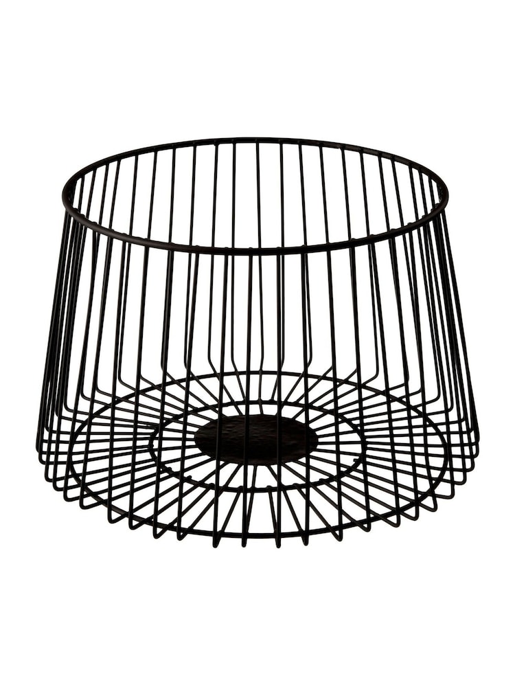 Interiors by Premier Black Matte Black Vertex Deco Fruit Basket - Image 2 of 2