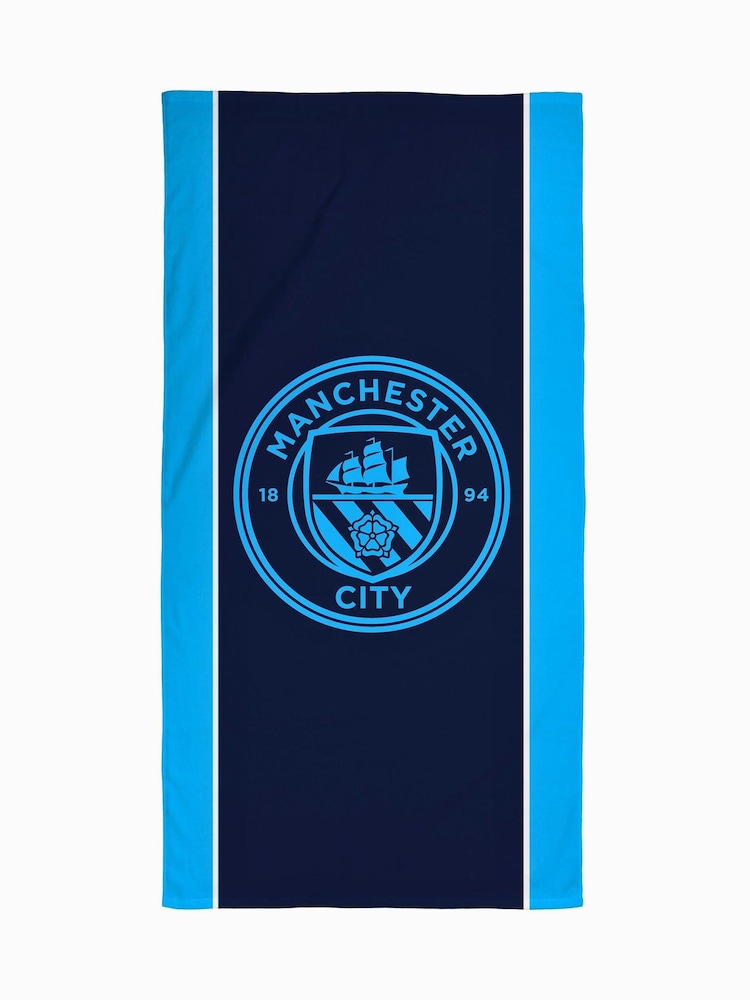 Manchester City F.C. Blue Towel - Image 5 of 5 Manchester City F.C. Blue Towel - Image 5 of 5