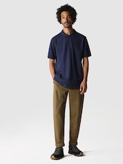The North Face Blue Mens Piquet 100% Cotton Polo Shirt - Image 1 of 10