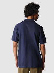 The North Face Blue Mens Piquet 100% Cotton Polo Shirt - Image 2 of 10