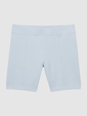 Reiss Soft Blue Latin Junior Jogger Style Stretch Shorts - Image 2 of 5