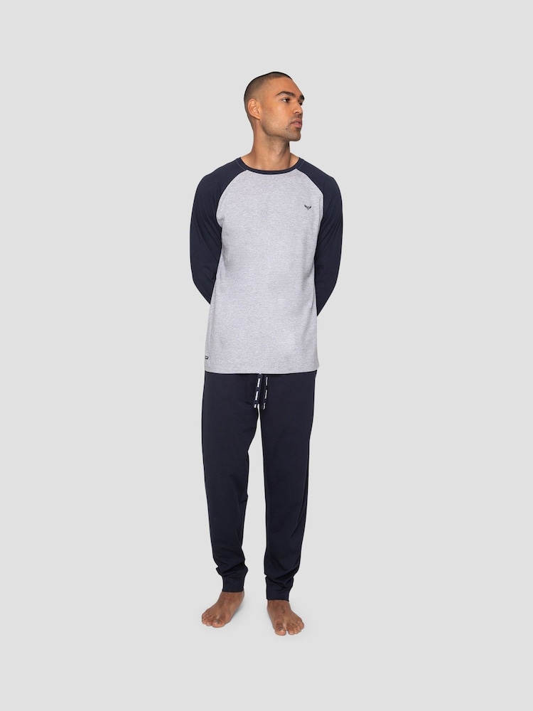 Threadbare Black Blend Long Sleeve Pyjamas Set - Image 1 of 5
