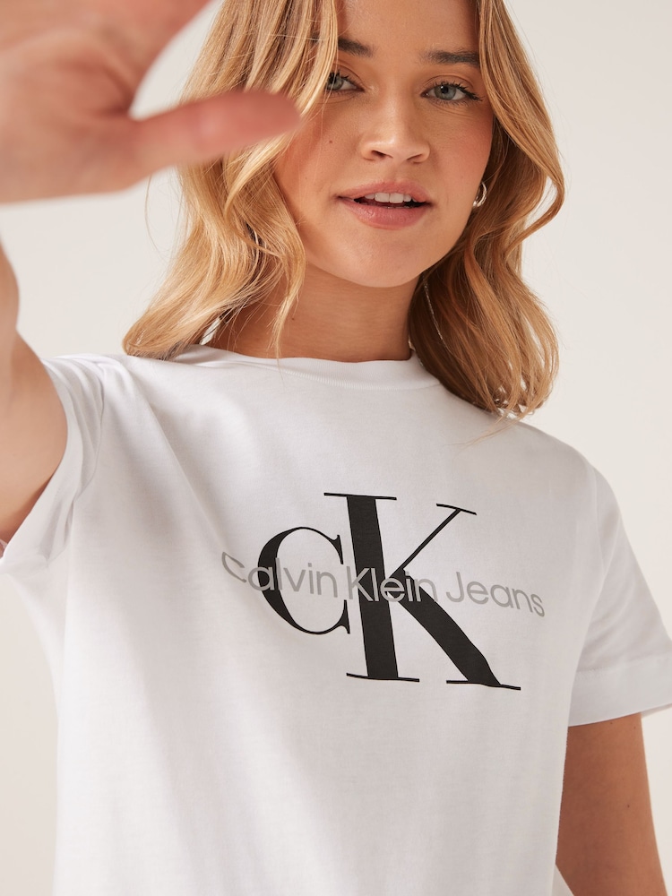 Calvin Klein Jeans 100% Cotton Core Monogram Regular Black T-Shirt - Image 3 of 5