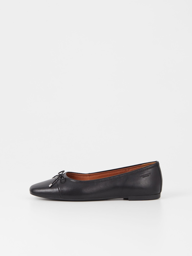 Vagabond Shoemakers Jolin Bow Ballerina Black Shoes - Image 1 of 3