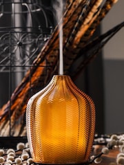 Made by Zen Fern Amber Glass Aroma Electric Diffuser with Ambient Light - Image 1 of 4