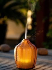 Made by Zen Fern Amber Glass Aroma Electric Diffuser with Ambient Light - Image 3 of 4