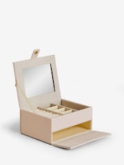 Nude Pink Faux Leather Jewellery Box Jewellery Box - Image 4 of 6