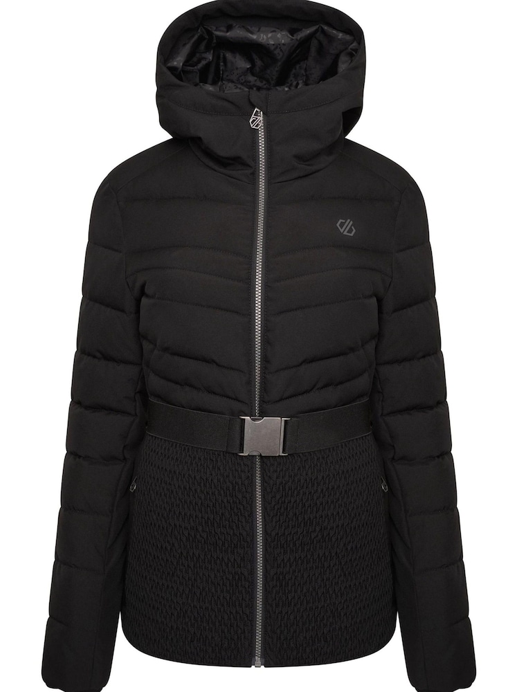 Black Dare 2b x Next Hit The Slopes Premium Belted Ski Jacket - Image 6 of 10