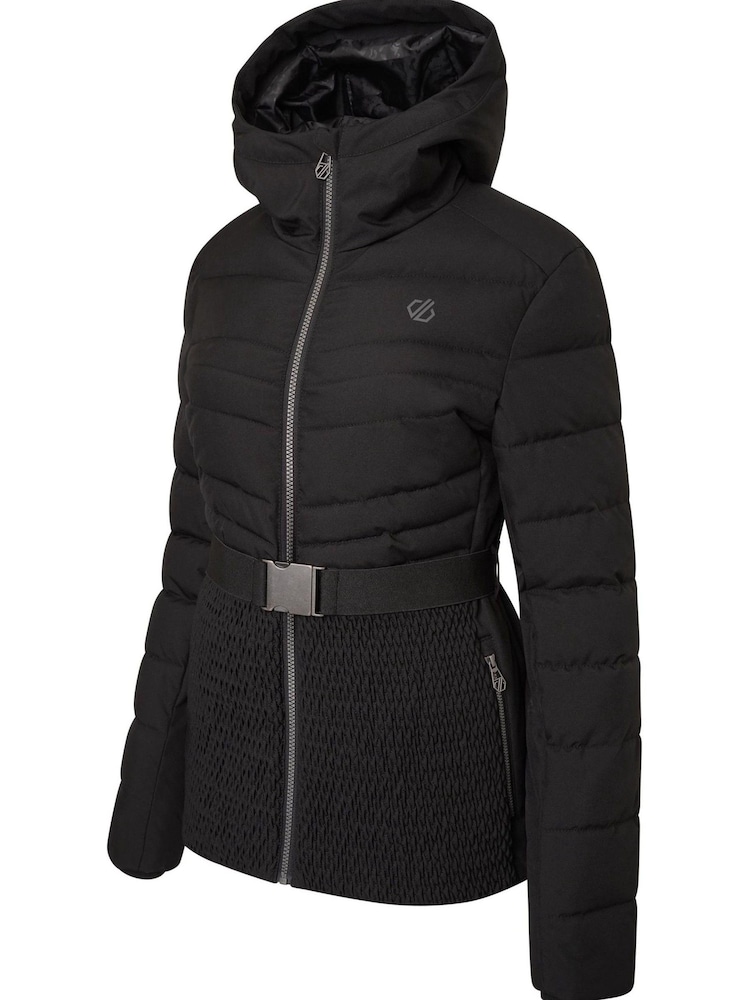 Black Dare 2b x Next Hit The Slopes Premium Belted Ski Jacket - Image 8 of 10