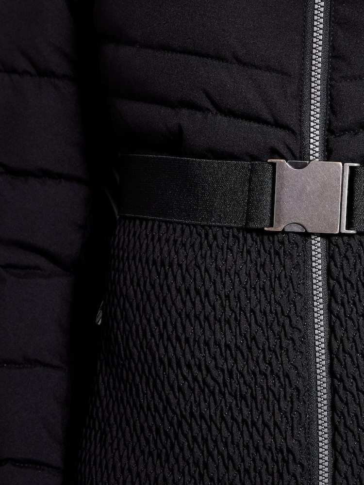Black Dare 2b x Next Hit The Slopes Premium Belted Ski Jacket - Image 9 of 10
