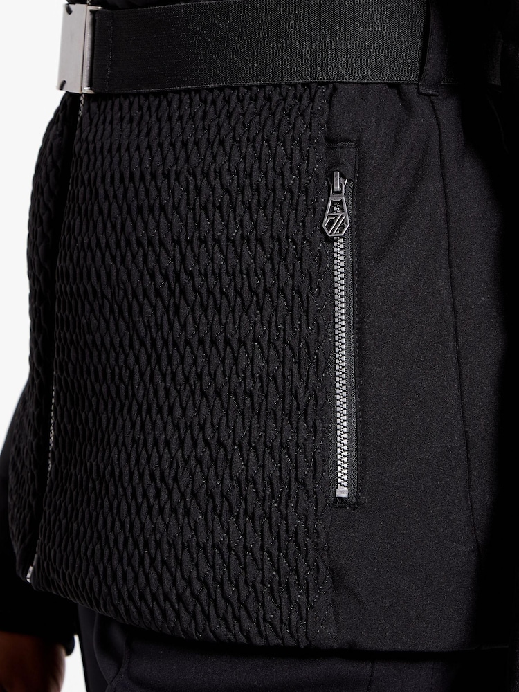 Black Dare 2b x Next Hit The Slopes Premium Belted Ski Jacket - Image 10 of 10