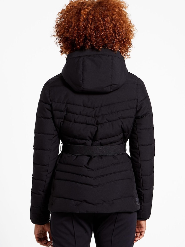 Black Dare 2b x Next Hit The Slopes Premium Belted Ski Jacket - Image 2 of 10