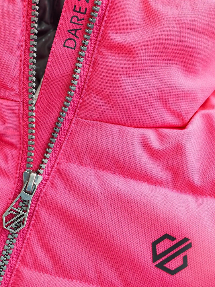 Pink Dare 2b x Next Hit The Slopes Premium Belted Ski Jacket - Image 3 of 9