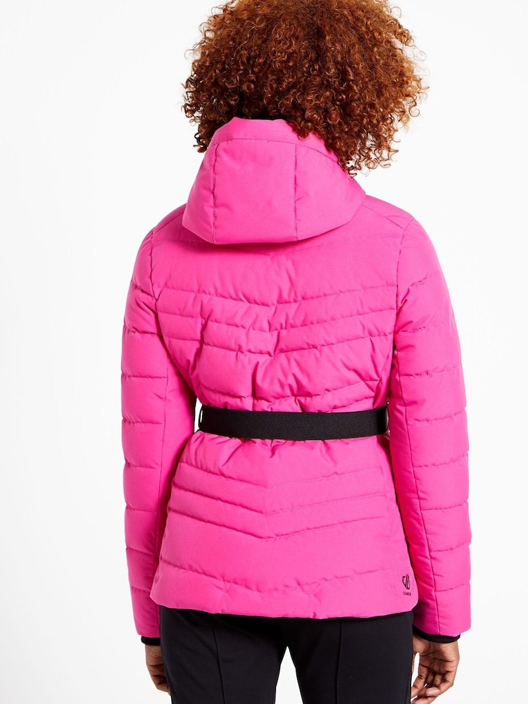 Pink Dare 2b x Next Hit The Slopes Premium Belted Ski Jacket - Image 5 of 9