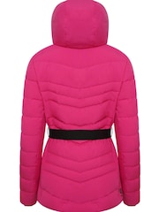 Pink Dare 2b x Next Hit The Slopes Premium Belted Ski Jacket - Image 8 of 9
