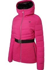 Pink Dare 2b x Next Hit The Slopes Premium Belted Ski Jacket - Image 9 of 9