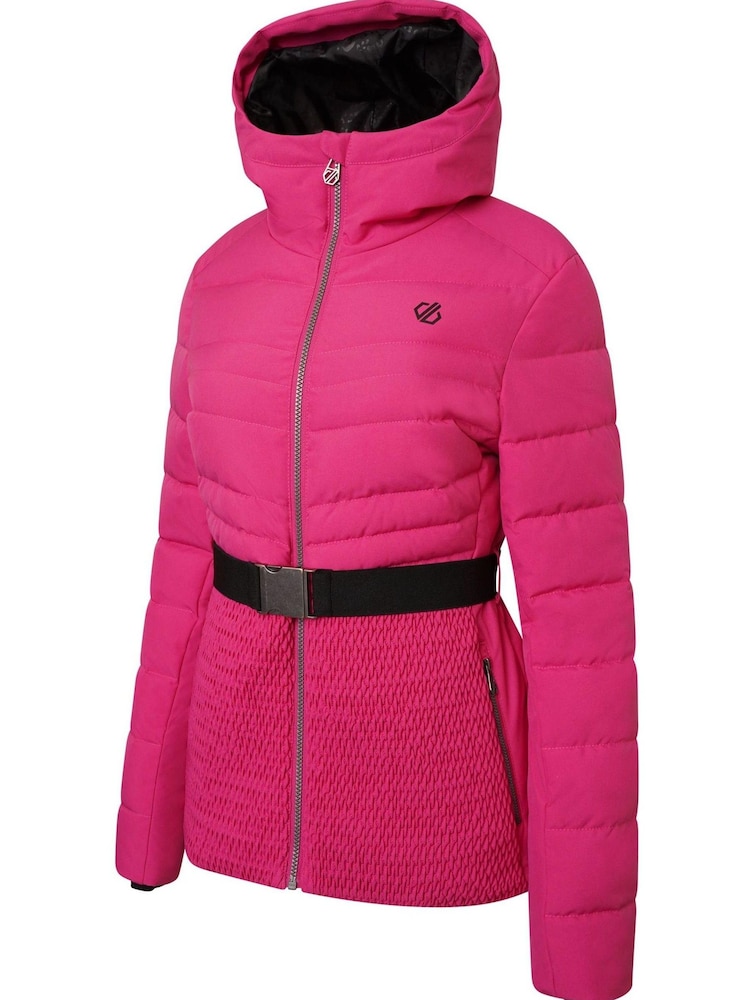 Pink Dare 2b x Next Hit The Slopes Premium Belted Ski Jacket - Image 9 of 9