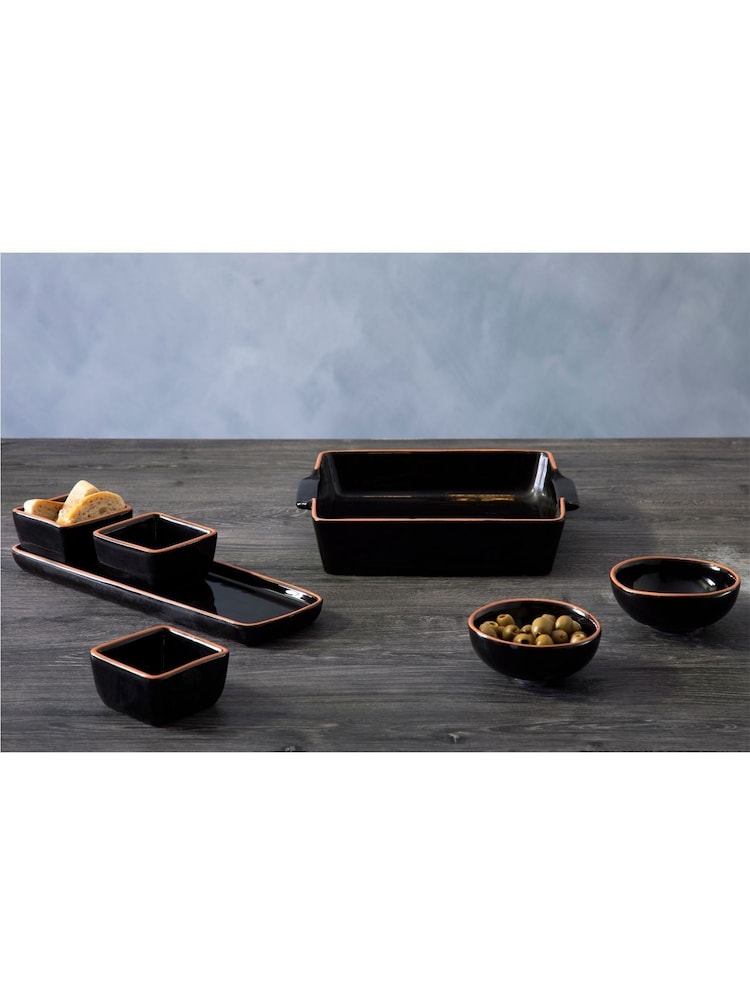Interiors by Premier Set of 3 Black Calisto Dishes - Image 1 of 3