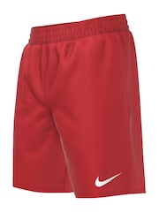 Nike Red 6 Inch Essential Volley Swim Shorts - Image 2 of 4