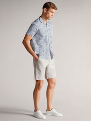 Ted Baker Grey Ashfrd Chino Shorts - Image 3 of 5