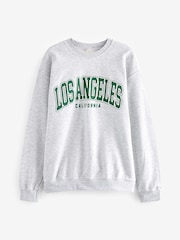 Grau Los Angeles - Grafik-Sweatshirt - Bild 7 von 8