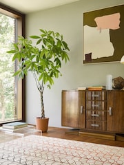 Orla Kiely Red Linear Stem Ombre Rug - Image 1 of 4