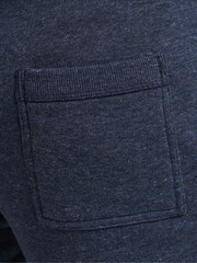 Superdry Dark Blue Washed Cotton Vintage Logo Jersey Shorts - Image 6 of 7