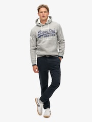 Superdry Grey Vintage Logo Slim Fit Classic Hoodie - Image 2 of 6