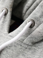 Superdry Grey Vintage Logo Slim Fit Classic Hoodie - Image 6 of 6