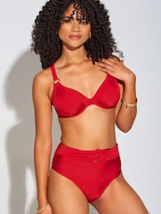 Pour Moi Red Non Padded Samoa Underwired Bikini Top - Image 2 of 5