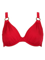 Pour Moi Red Non Padded Samoa Underwired Bikini Top - Image 4 of 5