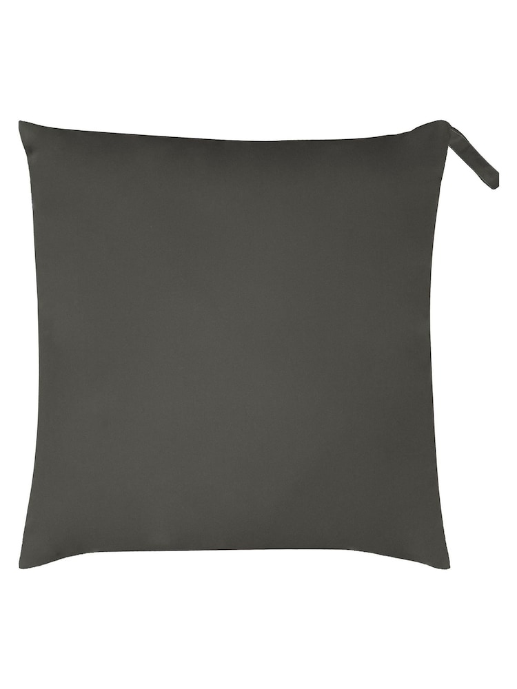 furn. Grey Plain Large Water UV Resistant Outdoor Floor Cushion - Image 1 of 3