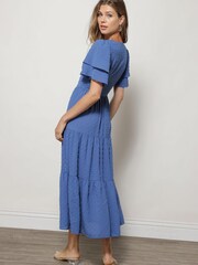 Line & Dot Blue Skylar Midi Dress - Image 4 of 4