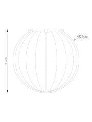 Clear Bourton Easy Fit Pendant Lamp Shade - Image 4 of 5