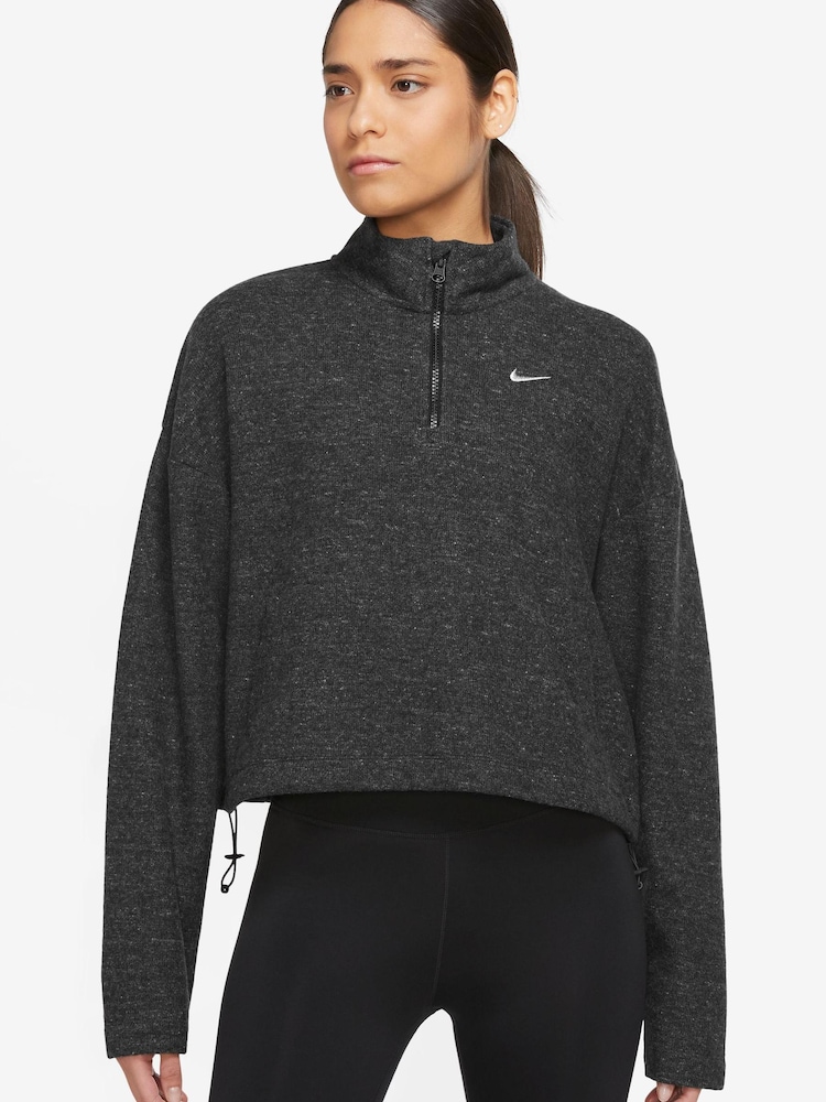 Nike Black Therma-Fit Hypernatural Half Zip Top - Image 1 of 3